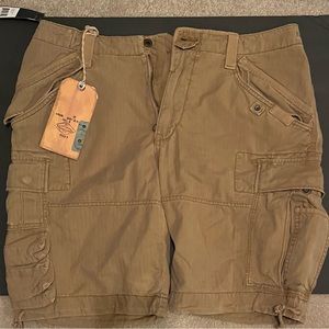 Men’s Ralph Lauren dark khaki cargo shorts size 36